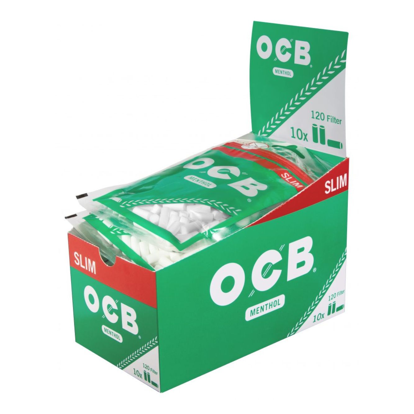 OCB Menthol Slimfilter 6mm 10x120