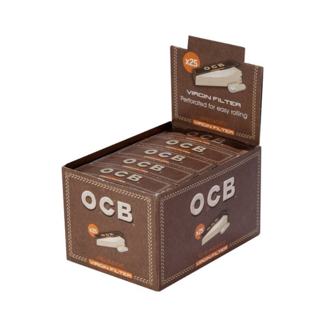 OCB Un­bleached Vir­gin Fil­ter Tips