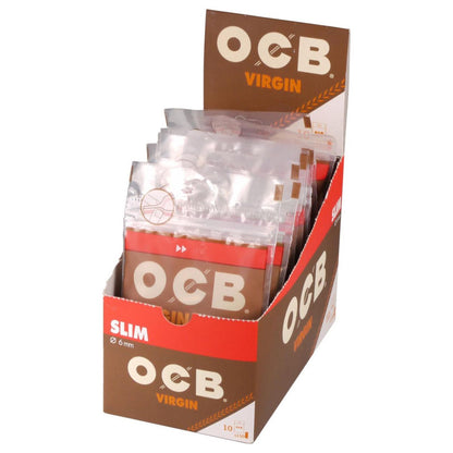 OCB Unbleached Virgin Slim Filter 6mm 10x150