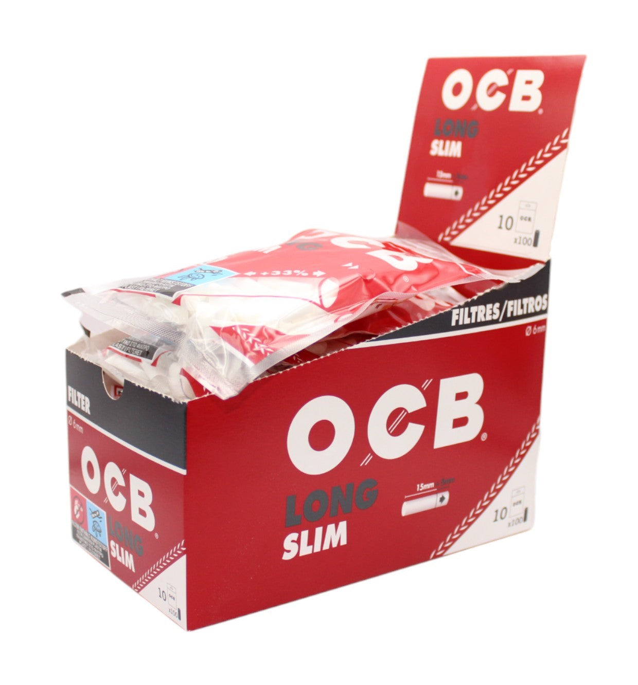OCB Long Slim Filter 6mm 10x100