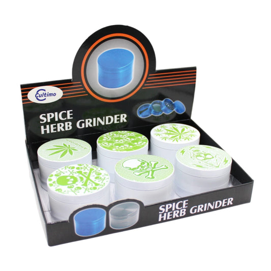 Grinder Totenkopf 4tlg 6er Display