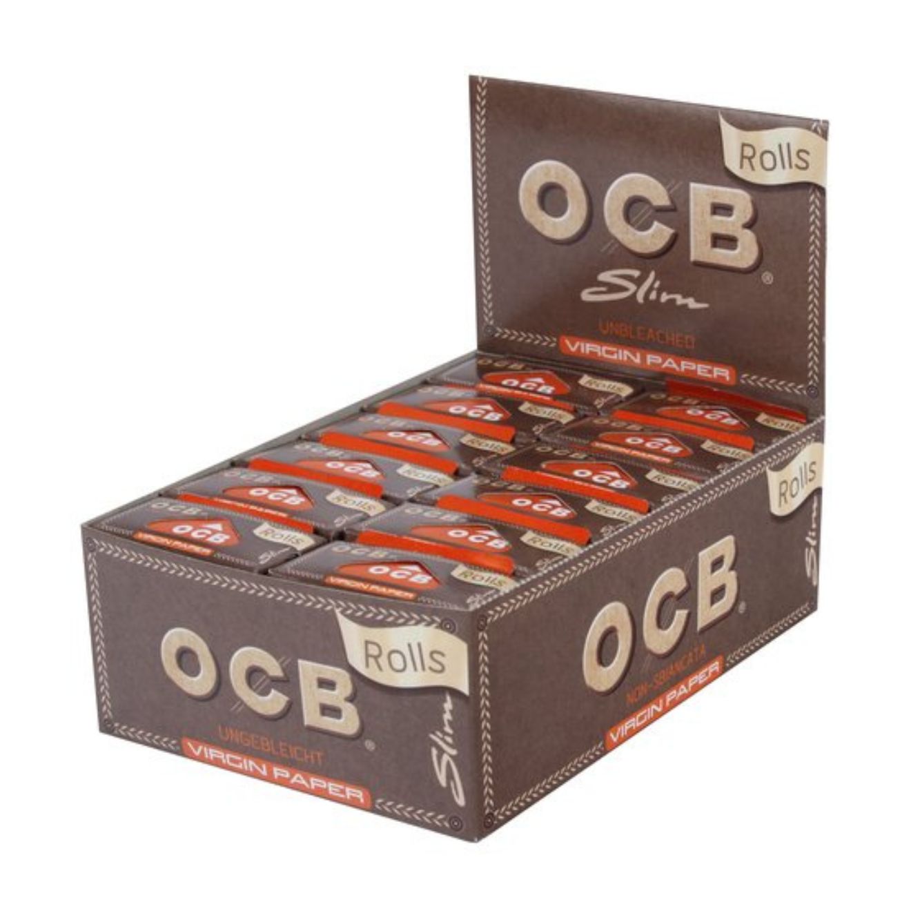 OCB Unbleached Virgin Slim Rolls